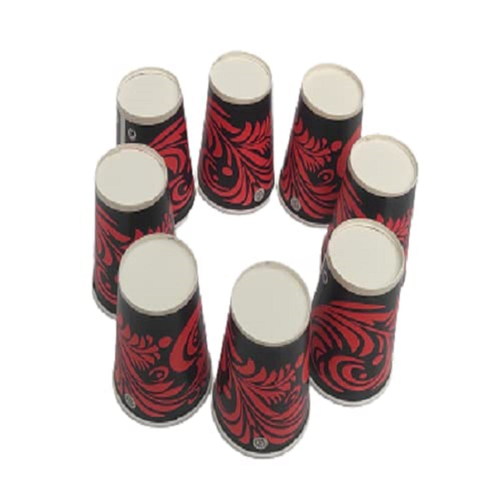 Disposable Printed Paper Cups 250ml (Pack of 50) | Hot & Cold Beverage Cups | Tea, Coffee, Water & Juice | Pagal Mindset
