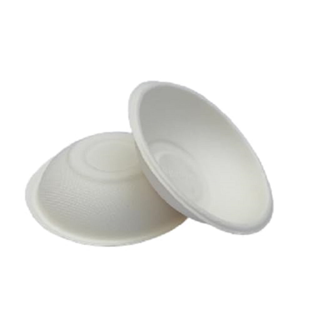 4 Inch Circular Disposable Bowl Pack of 50 | Leak Resistant Food Bowls