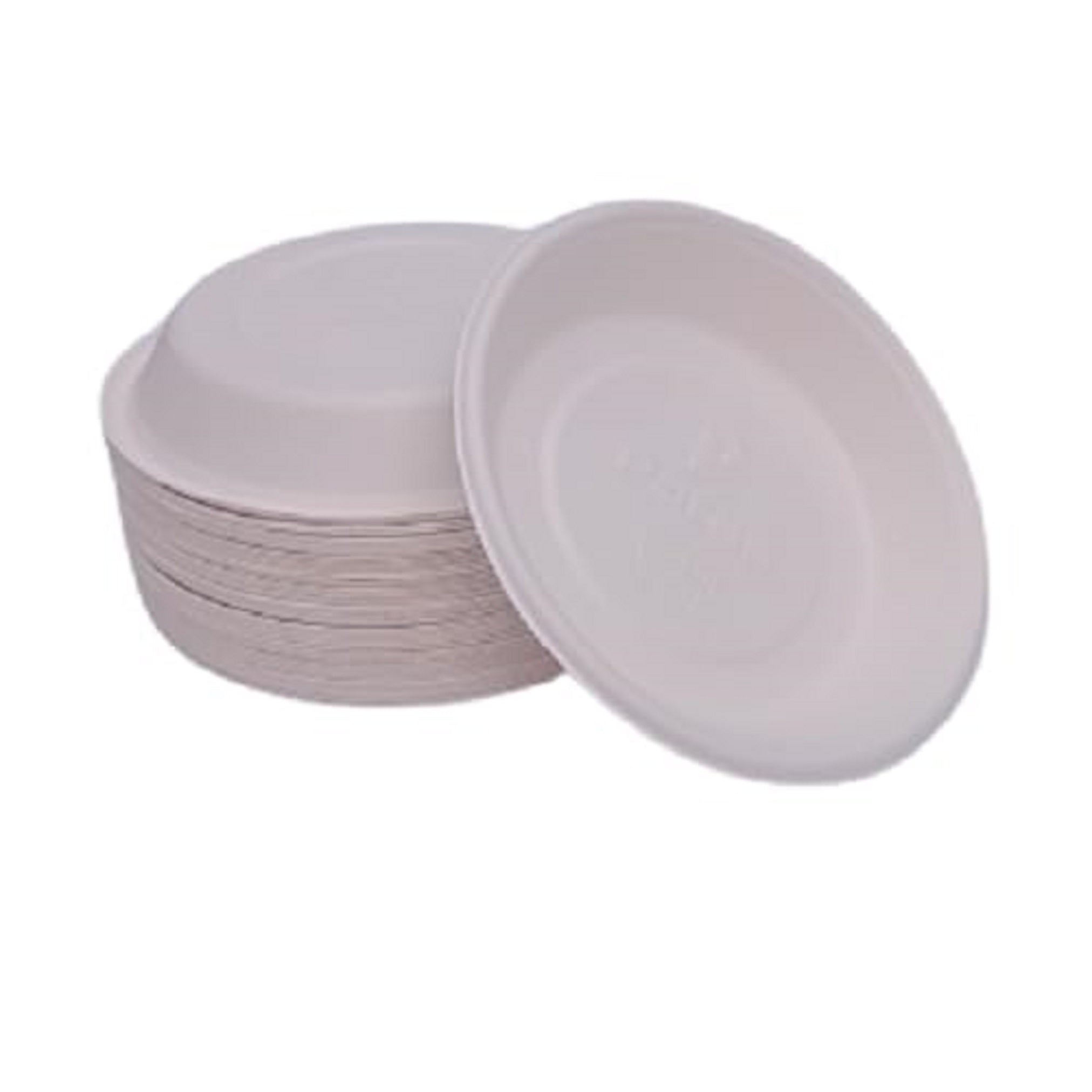 6 Inch Disposable Hinged Paper Plates Pack of 50 | Eco-Friendly Plates
