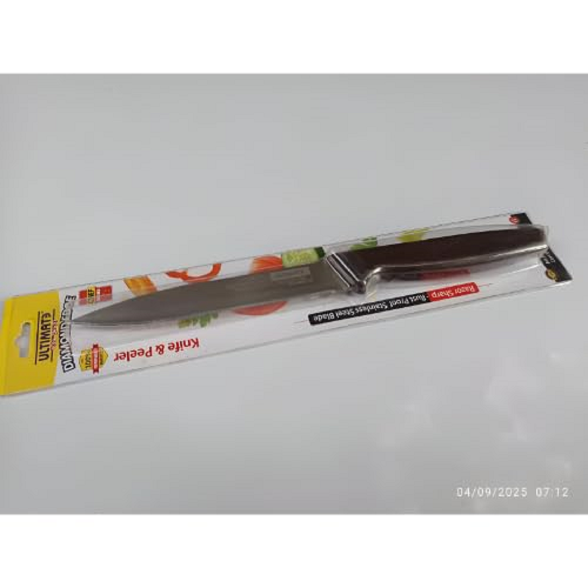 Stainless Steel Kitchen Utility Knife with Cover | Sharp Multipurpose Knife