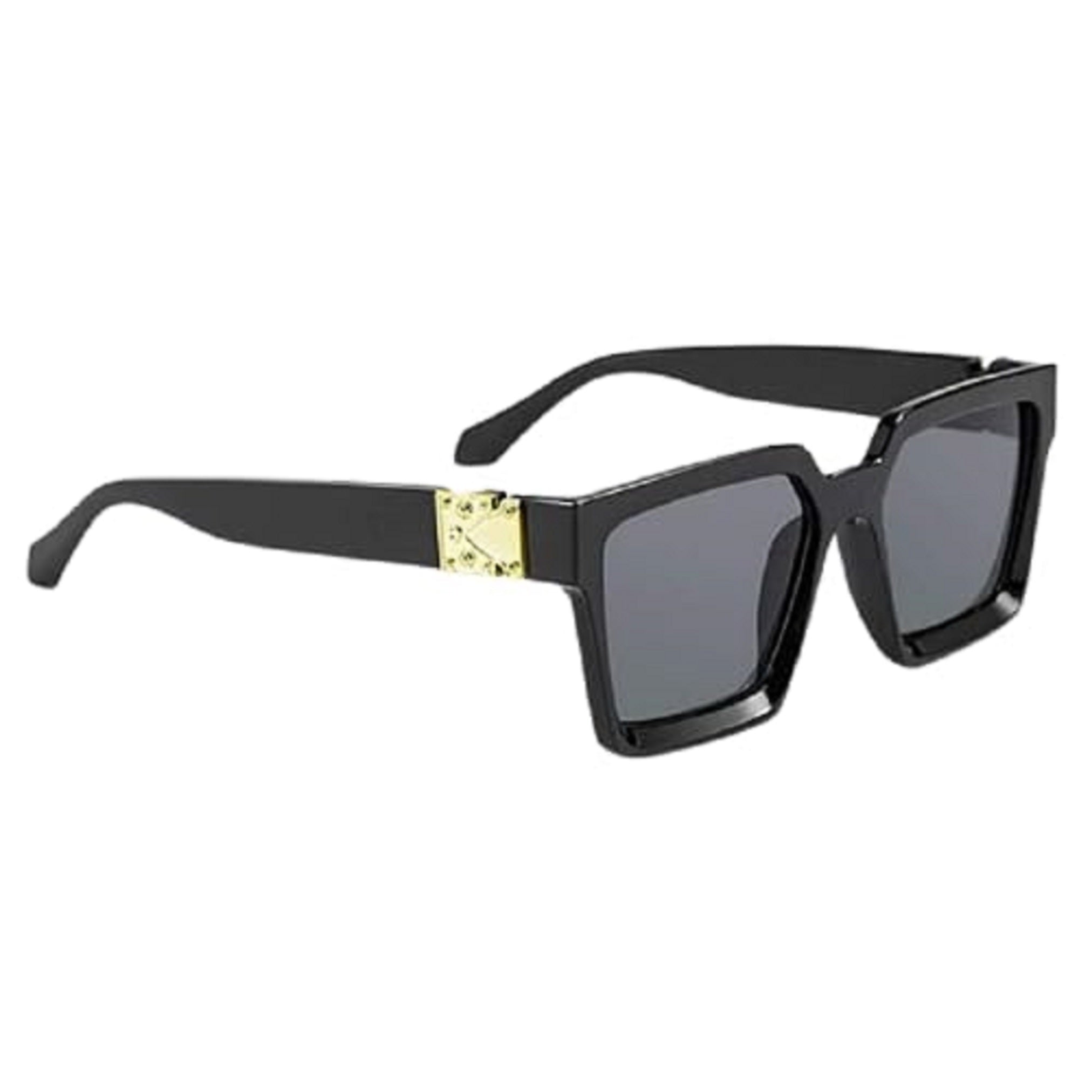 Premium Black Square Sunglasses for Men & Women | UV Protection Fashion Eyewear