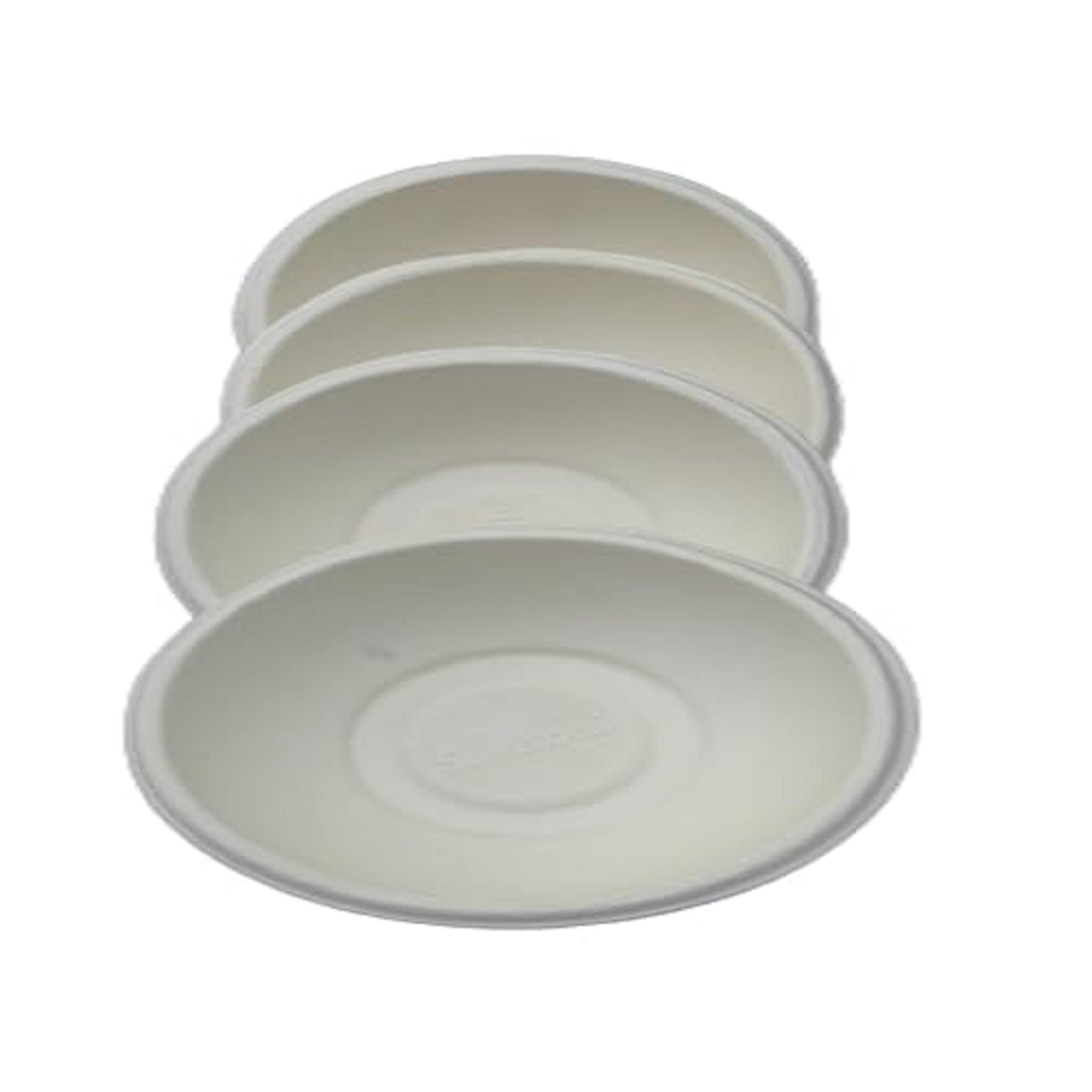 4 Inch Circular Disposable Bowl Pack of 50 | Leak Resistant Food Bowls