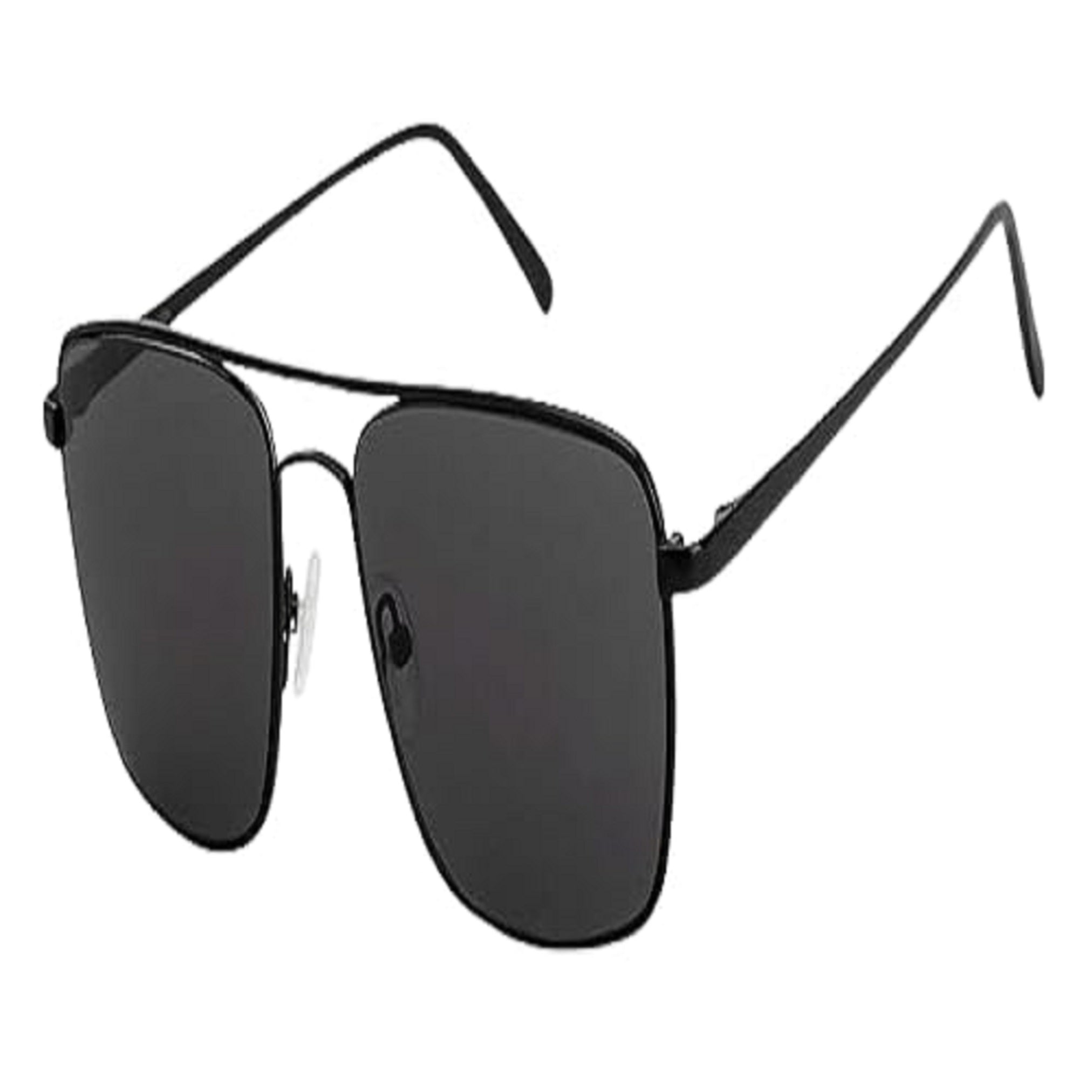Black Aviator Sunglasses for Men & Women | Lightweight Metal Frame Eyewear