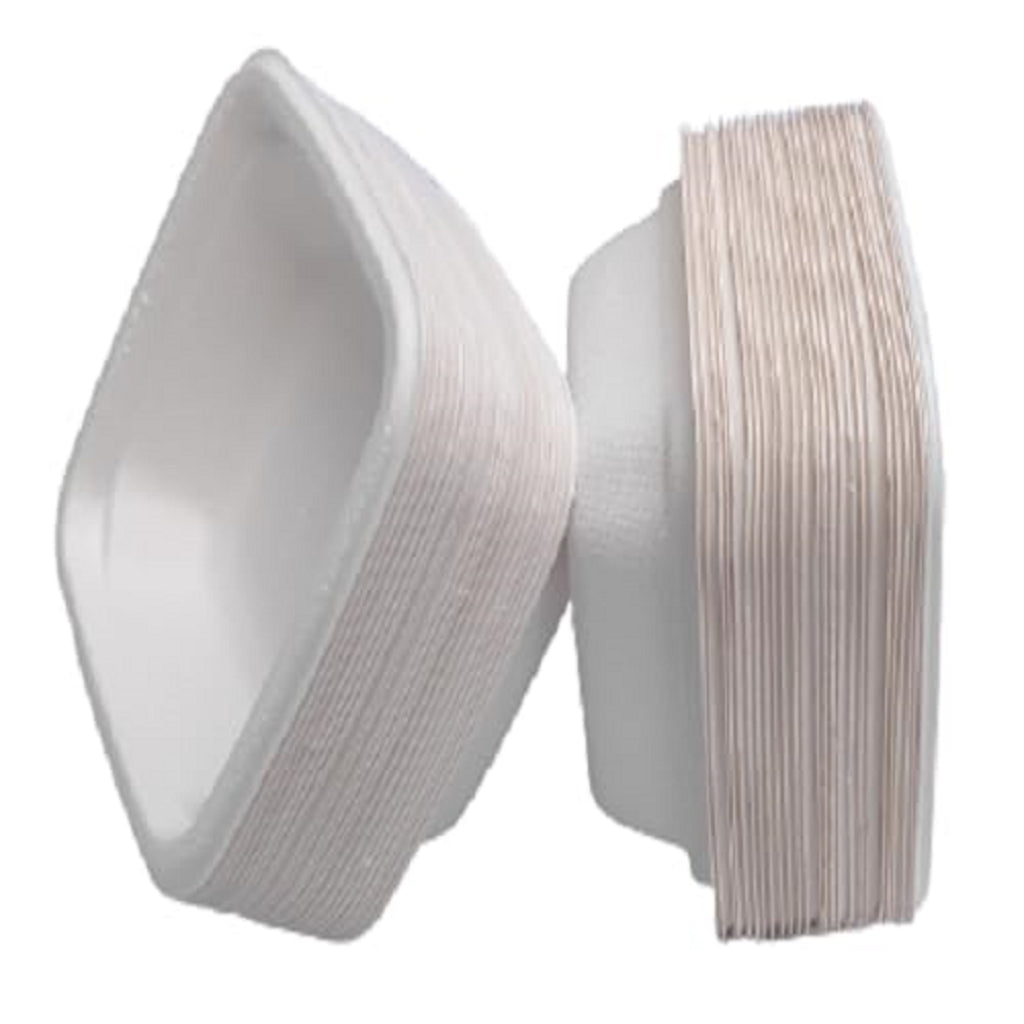 4 Inch Square Disposable Bowl Pack of 50 | Leak Resistant Food Bowls