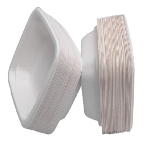 4 Inch Square Disposable Bowl Pack of 50 | Leak Resistant Food Bowls