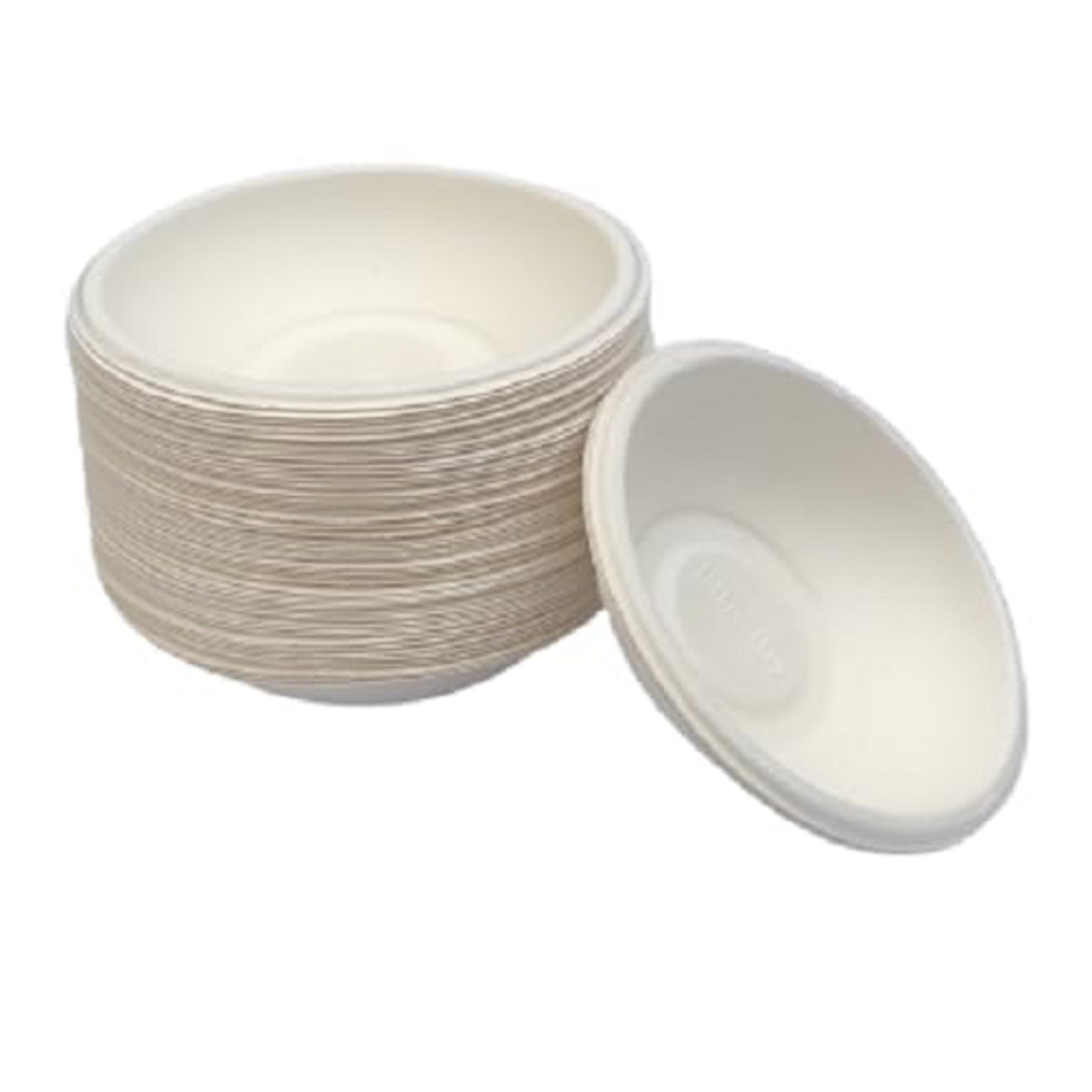 4 Inch Circular Disposable Bowl Pack of 50 | Leak Resistant Food Bowls