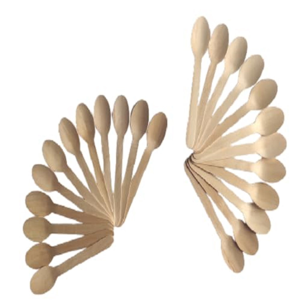 Wooden Big Spoon Pack of 100 | Eco-Friendly Disposable Cutlery