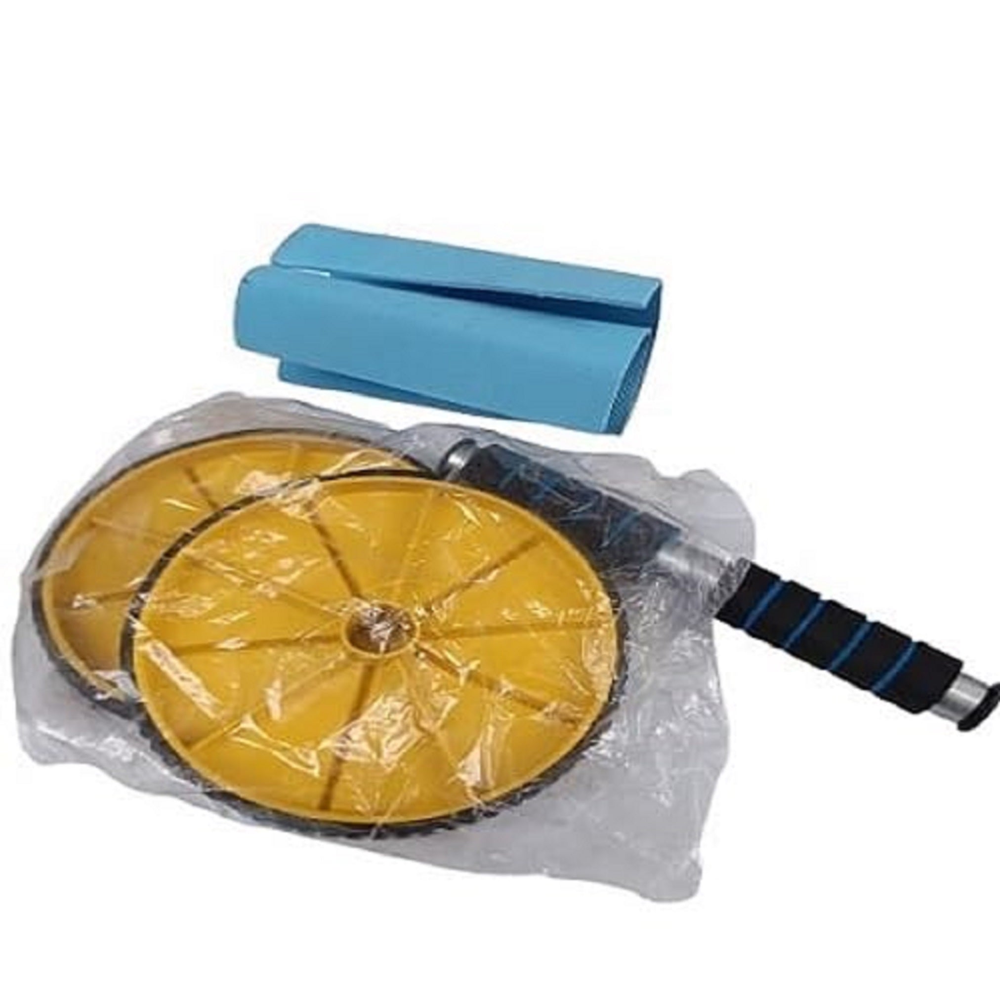 Double Wheel Ab Roller Exercise Wheel with Foam Grip Handles | Core Strength Trainer | Set of 1