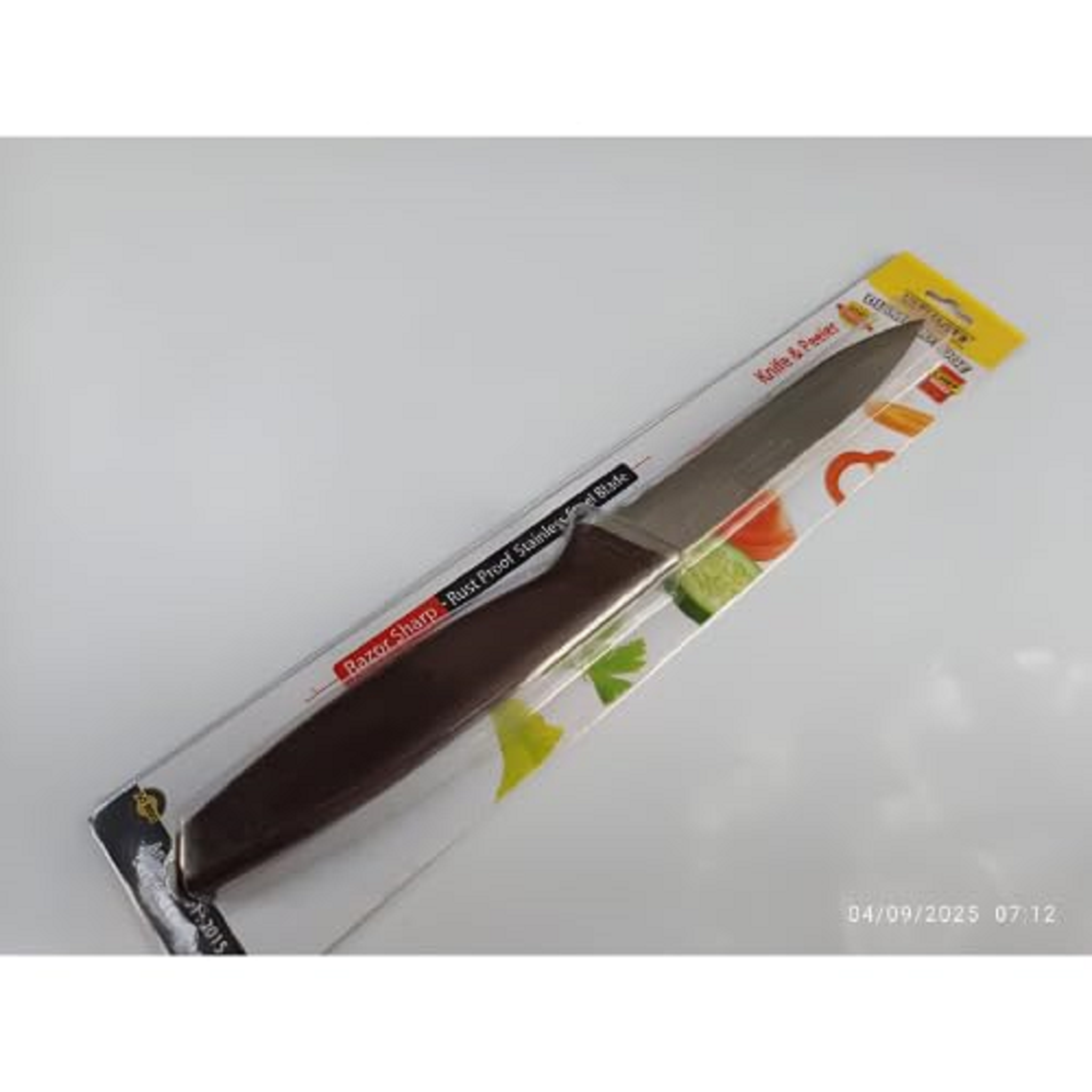 Stainless Steel Kitchen Utility Knife with Cover | Sharp Multipurpose Knife