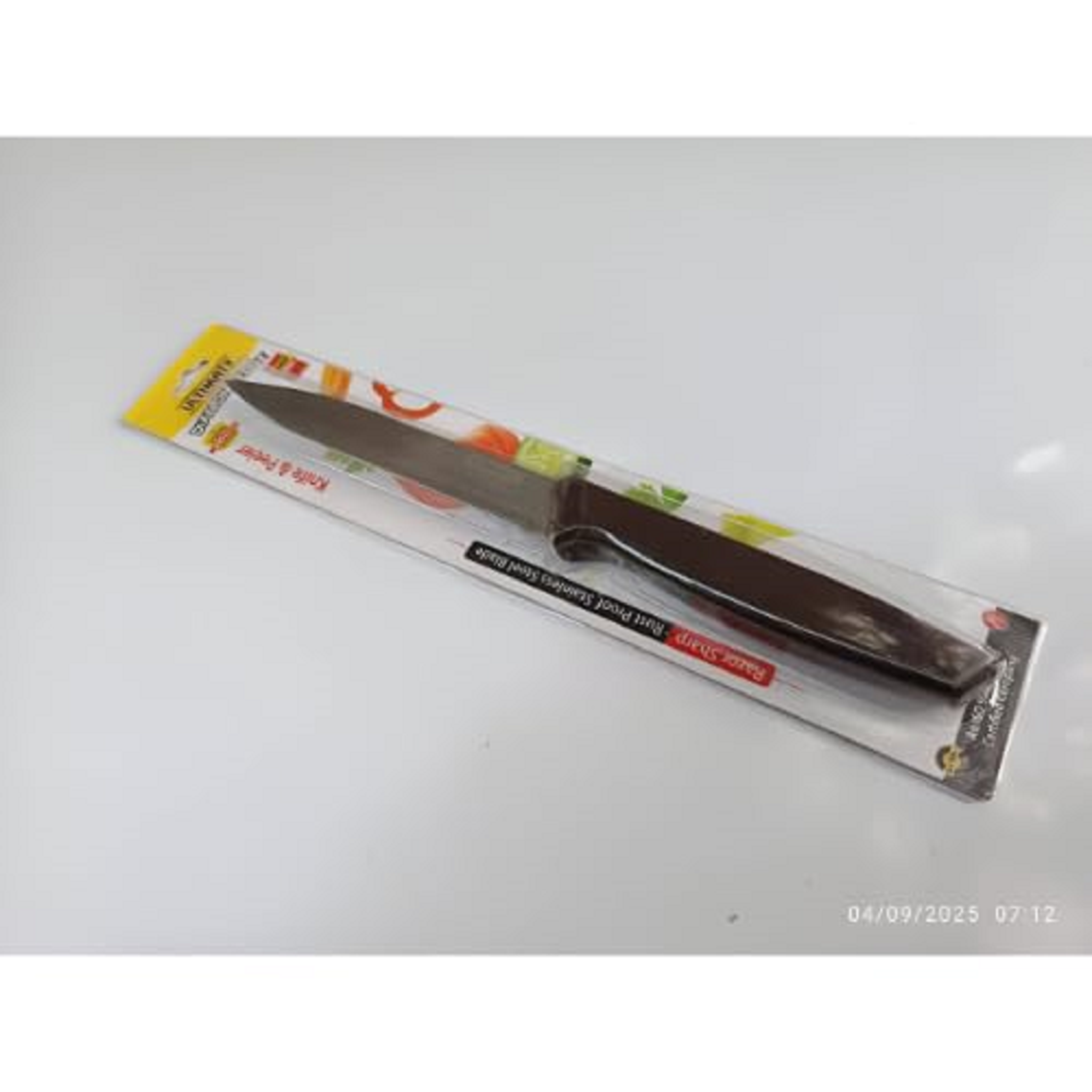 Stainless Steel Kitchen Utility Knife with Cover | Sharp Multipurpose Knife