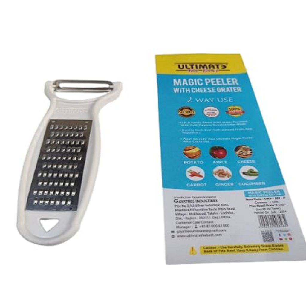 2-in-1 Magic Peeler with Cheese Grater | Stainless Steel Peeler