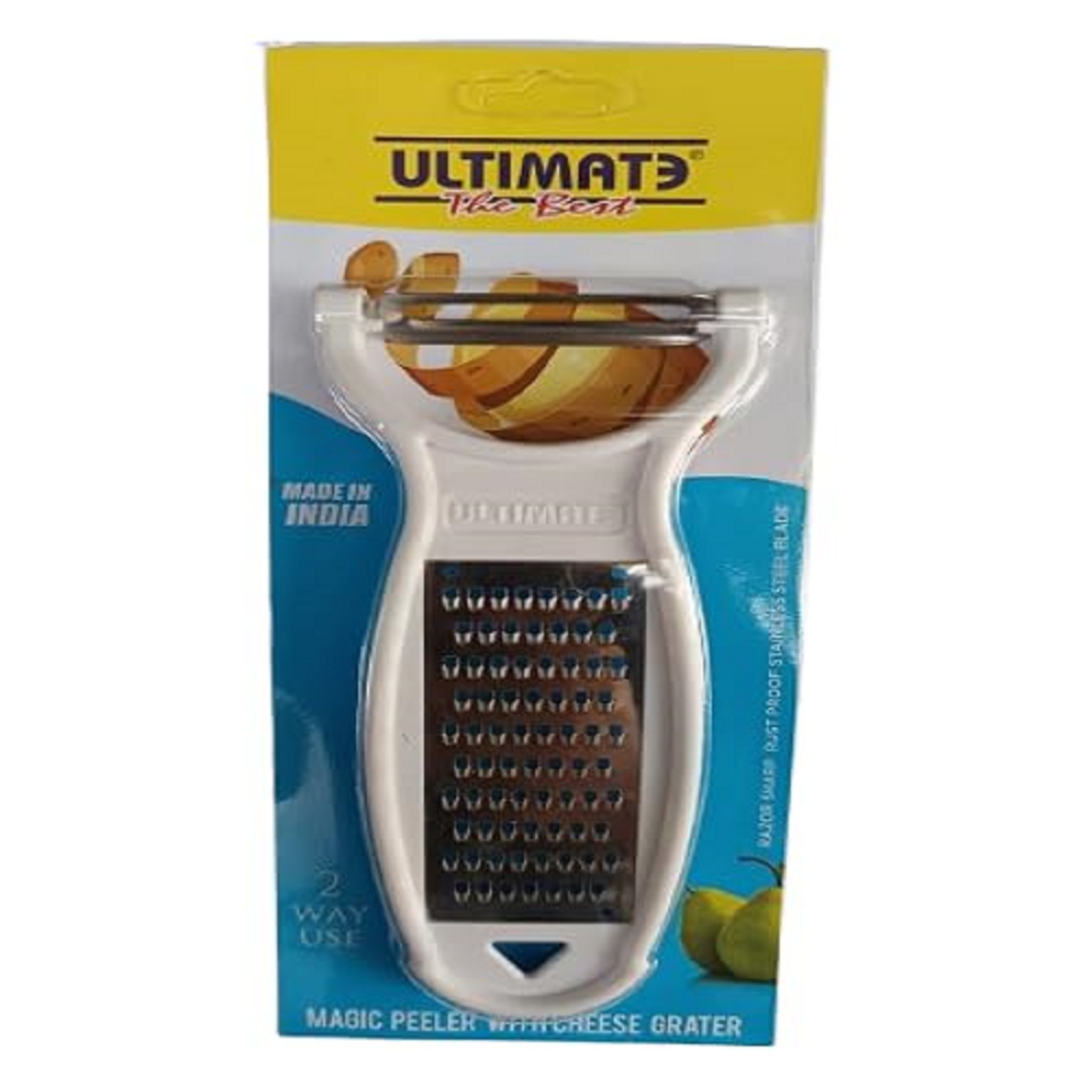 2-in-1 Magic Peeler with Cheese Grater | Stainless Steel Peeler