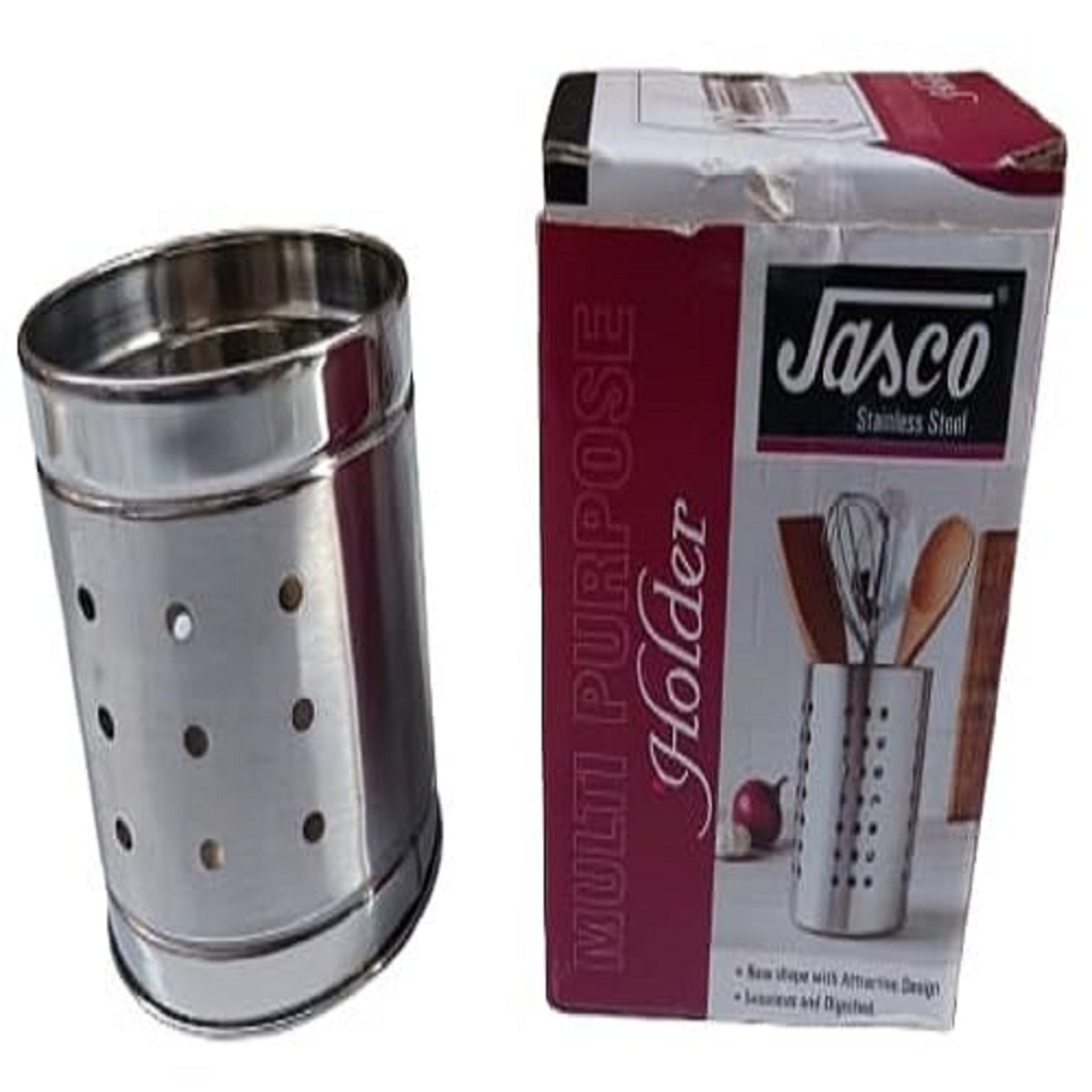 Stainless Steel Utensil Holder | Rust-Free Kitchen Cutlery Stand