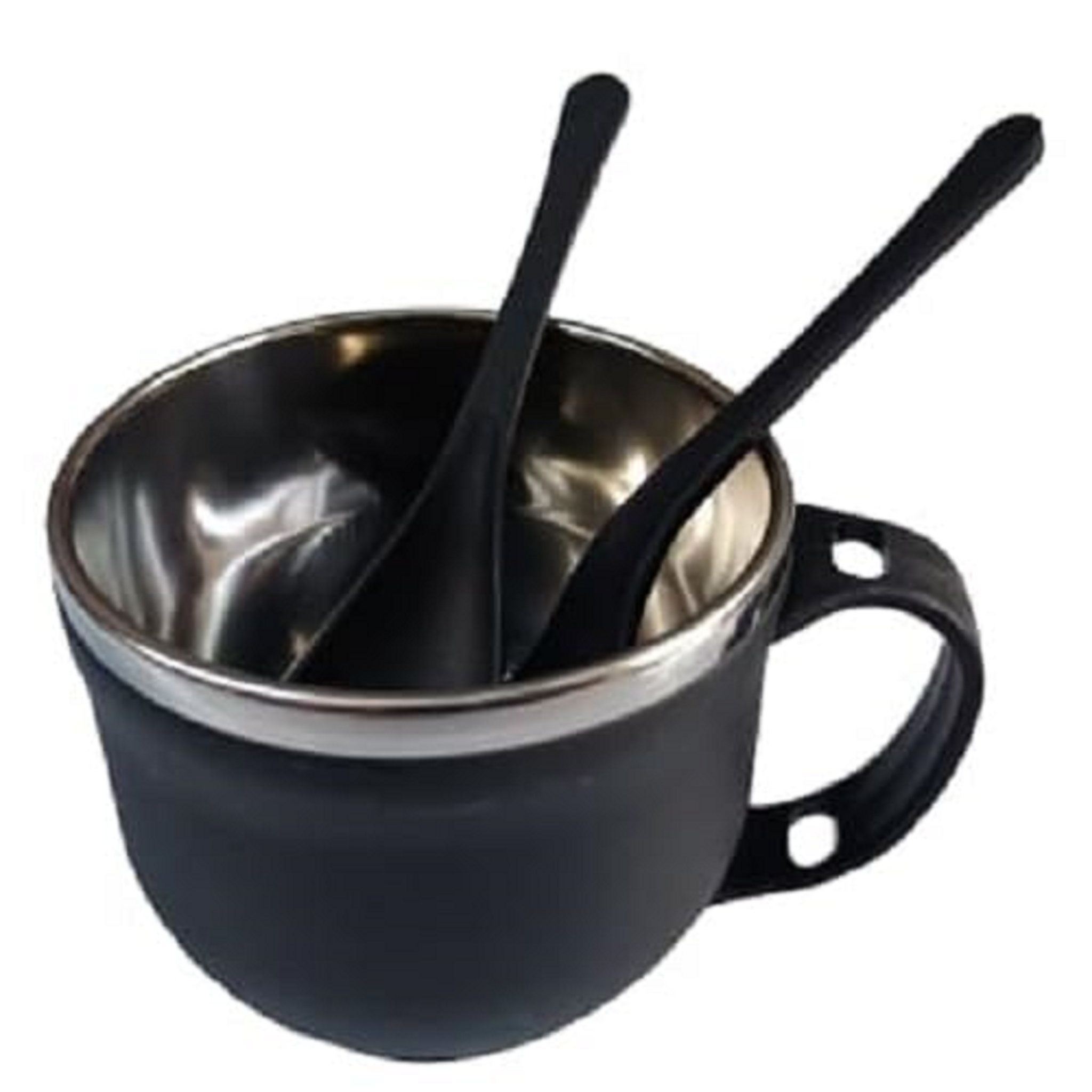 Stainless Steel Insulated Soup Bowl with Handle & Spoon | 450ml