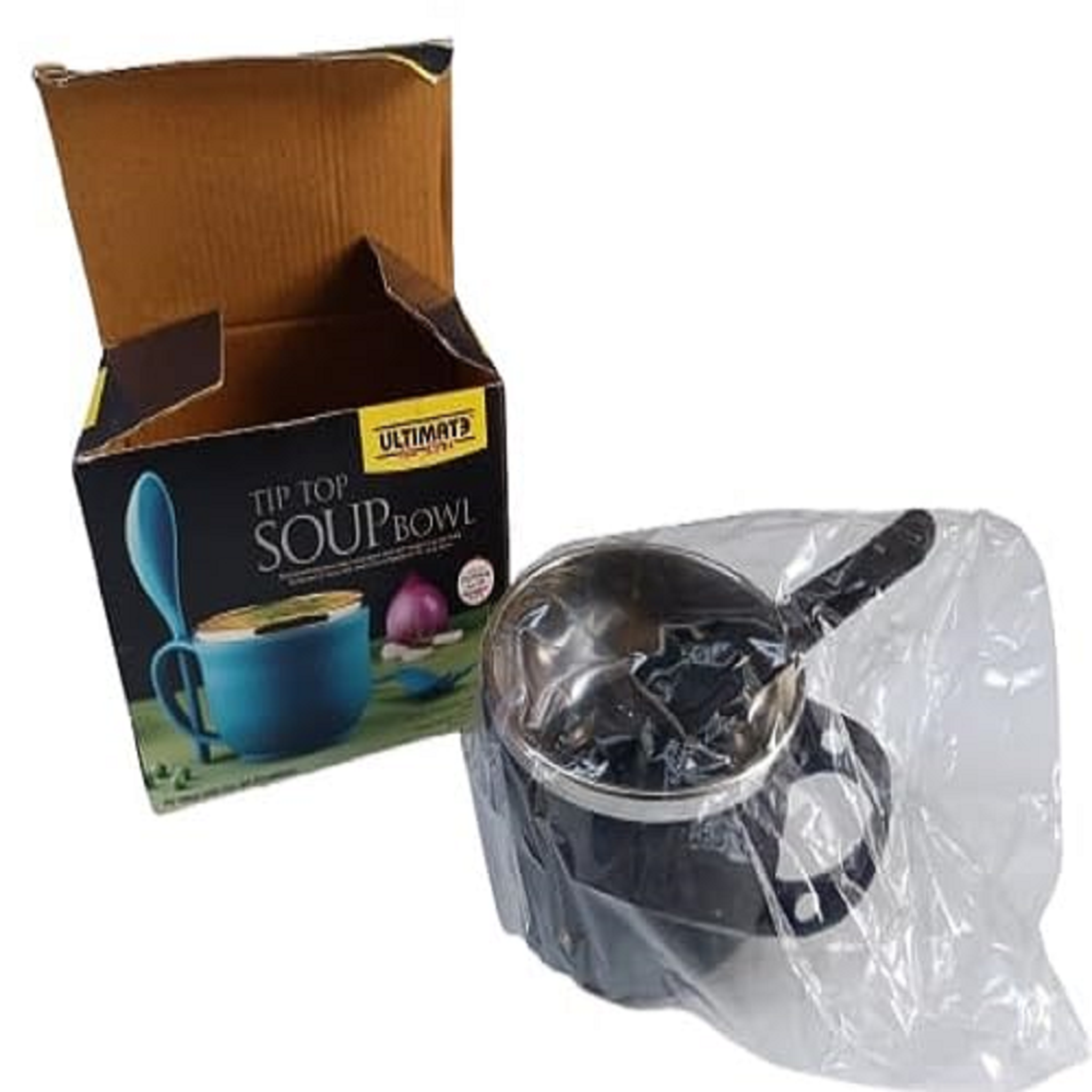 Stainless Steel Insulated Soup Bowl with Handle & Spoon | 450ml