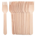 Disposable Wooden Spork Pack of 100 | Eco-Friendly Biodegradable